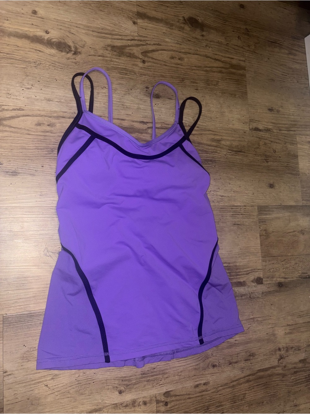 lululemon athletica Purple Camisole with Black Trim